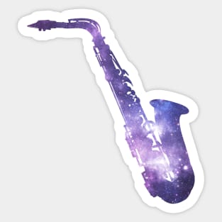 Space Saxophone Sticker